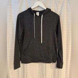 NWOT Member’s Mark Lightweight Charcoal Gray Athletic Hoodie Size Small